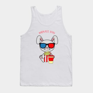 movies and rabbits lover Tank Top